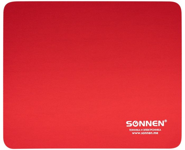 Коврик для мыши Sonnen Red резина+ткань 22*18*0.3см