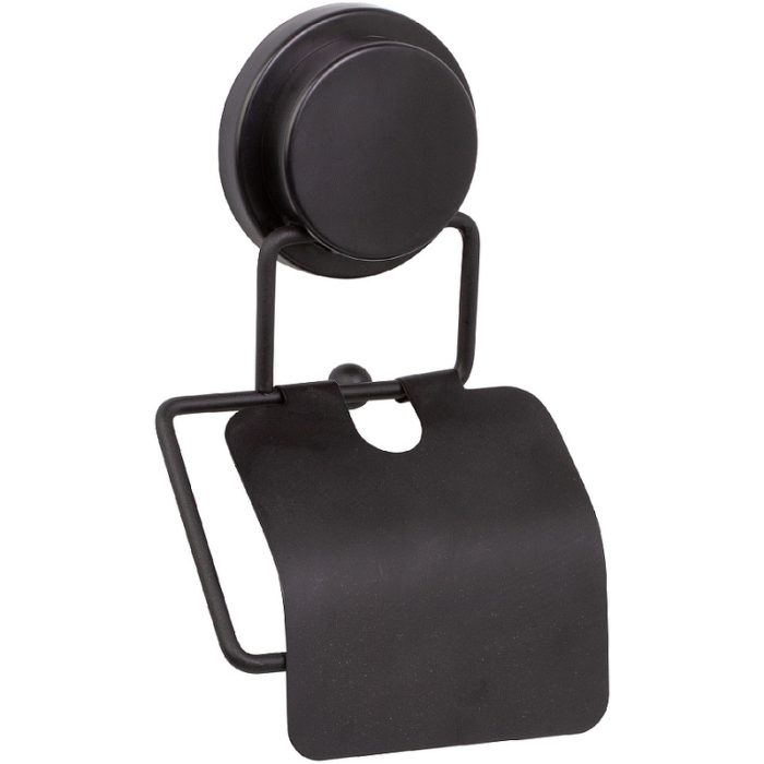 Держатель туалетной бумаги Fixsen Magic Black FX-45010 с крышкой Черный матовый