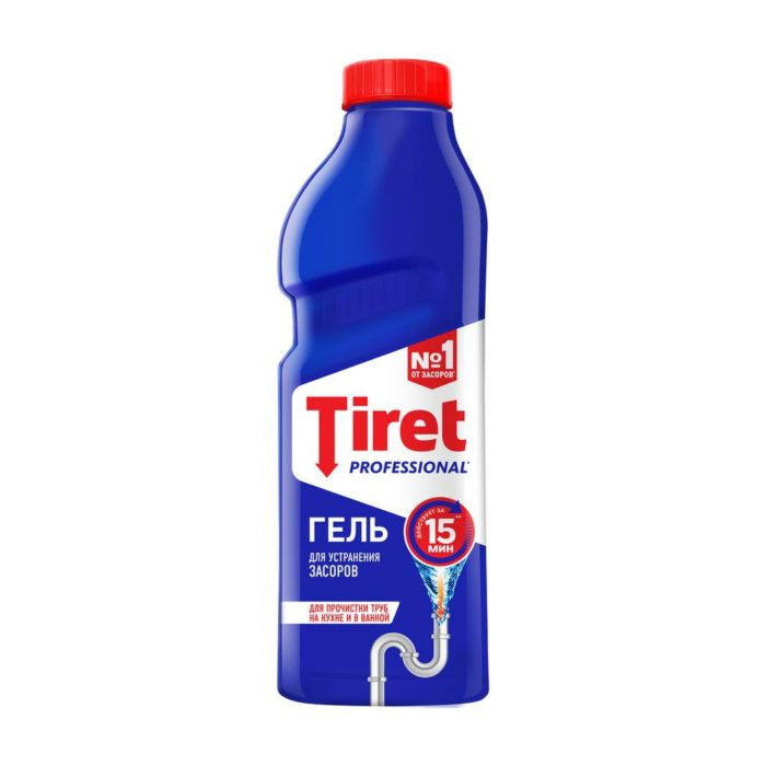 Гель Tiret Professional для чистки труб 1 л