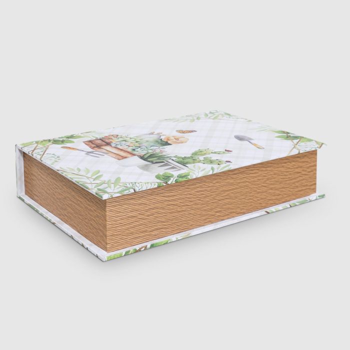 Коробка-книга Fuzhou star Сад разноцветная 37,7х27,2х8,3 см