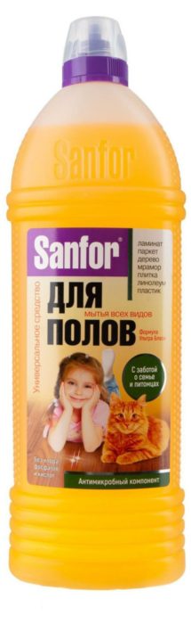 Средство для мытья полов Sanfor универсальное, 1 л
