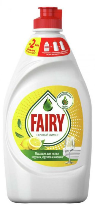 Средство для мытья посуды Fairy Сочный лимон, 450 мл