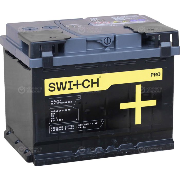 Switch Автомобильный аккумулятор 66 Ач прямая полярность L2