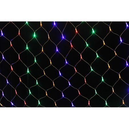 Электрогирлянда комнатная AuraLight «Сетка» 1.5x1.5м 96 LED мульти свет