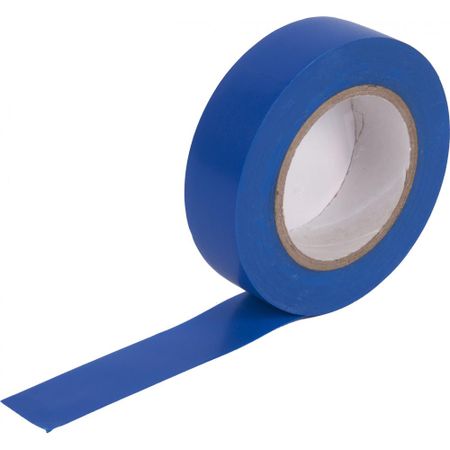 Изолента 0.15x19 мм, 15 м, цвет синий