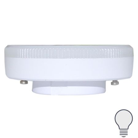 Лампа светодиодная Lexman GX53 170-240 В 7 Вт круг матовая 750 лм нейтральный белый свет