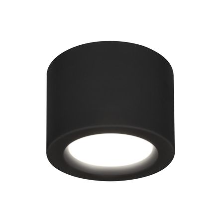 Светильник точечный светодиодный накладной Elektrostandard DLR026, 3 м², белый свет, цвет матовый чёрный