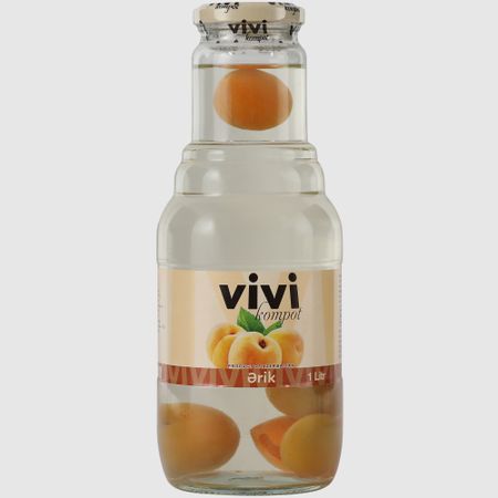 Компот стерилизованный VIVI из абрикосов 1 л