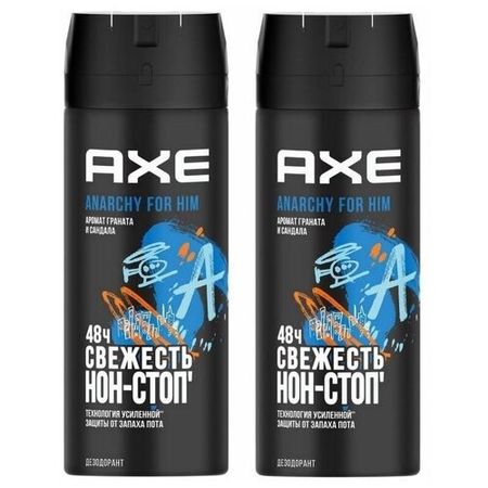 Axe дезодорант аэрозольный аромат граната и сандала 2х150мл.