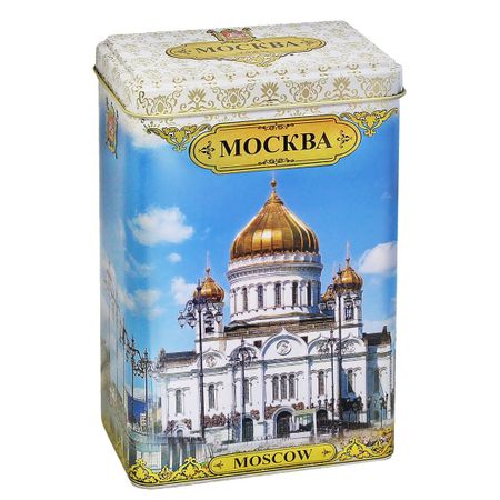 Чай черный ИМЧ Москва, Храм Христа Спасителя, жестяная банка, 75 г