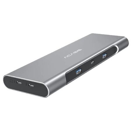 Хаб Acasis CM050 USB3.1 Docking Station 10 in 1 Type-C HUB 8K Expansion Dock SD/TF Card Reader, серый