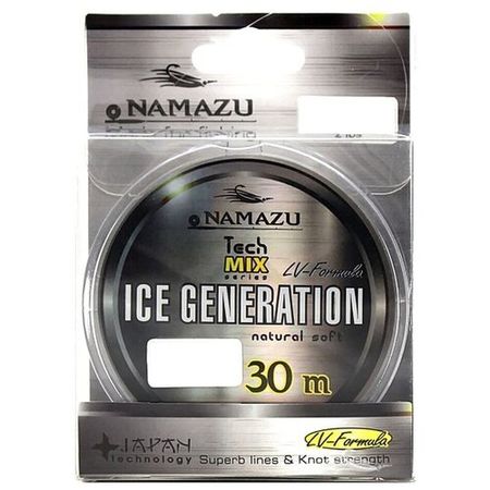 Леска Namazu Ice Generation, L-30 м, d-0.26 мм, test-5.12 кг, прозрачная