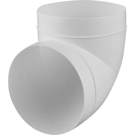 Колено для круглых воздуховодов Equation D150 мм 90 градусов пластик