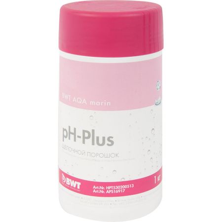 Щёлочный порошок BWT AQA marin pH Plus, 1кг, повышение pH, средство для бассейна