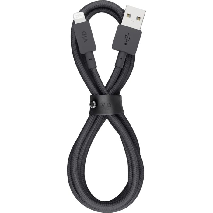Кабель VLP Nylon Cable USB A -Lightning MFI черный