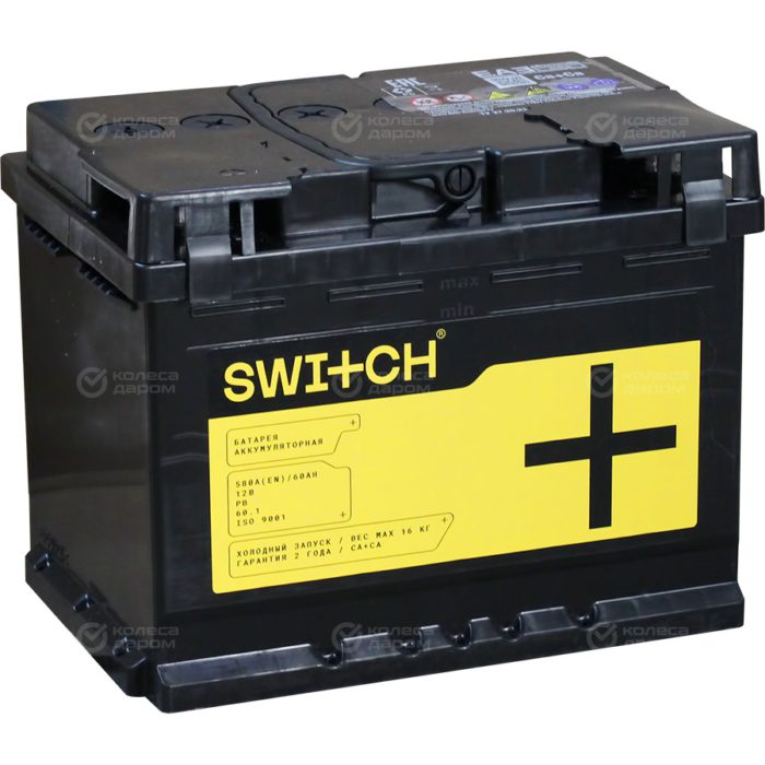 Switch Автомобильный аккумулятор 60 Ач прямая полярность L2