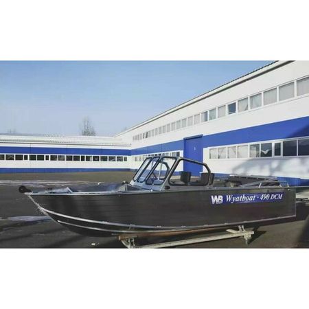Моторная лодка Wyatboat-490 DCM PRO/ Алюминиевый катер/ Лодки Wyatboat