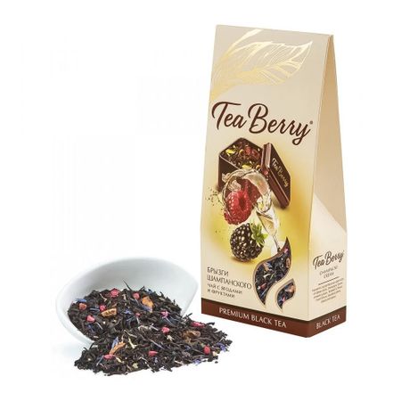 Чай черный TeaBerry Брызги шампанского листовой 100 г