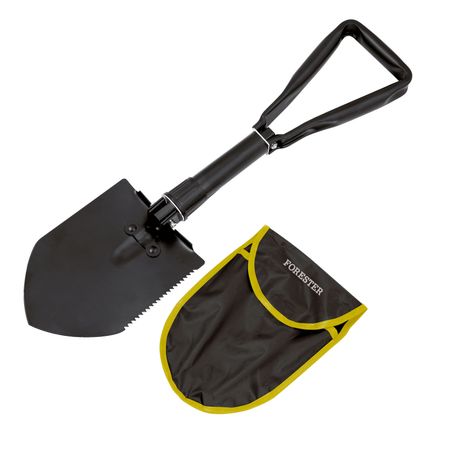 Складная лопата Forester Mobile чёрная 20х58,5 см