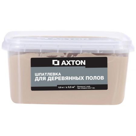 Шпатлёвка Axton для деревянных полов 0.9 кг белоеМасло