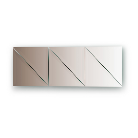 Зеркальная плитка с фацетом 15 мм бронза треуг 20 х 20 см 6 шт Evoform