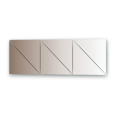 Зеркальная плитка с фацетом 15 мм бронза треуг 30 х 30 см 6 шт Evoform