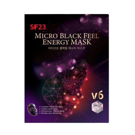 Маска Skin Factory для лица Micro Black Feel Energy mask 6 шт