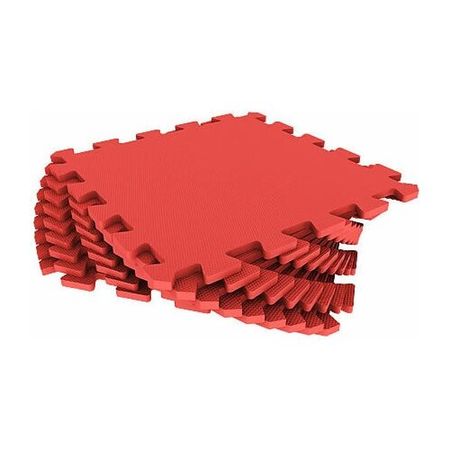 Набор мягких плиток  33х33x0.9 см красный