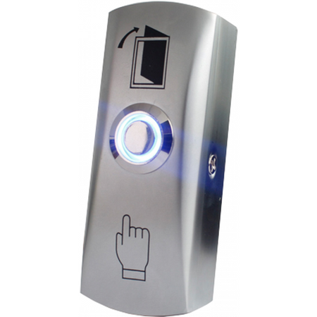 Кнопка выхода накладная металлическая TS-CLICK light металл с подсветкой