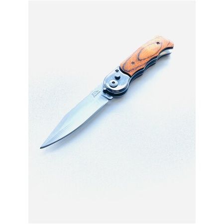 Складной автоматический нож, туристический для рыбалки, деревянная рукоять, длина клинка 8,9 см