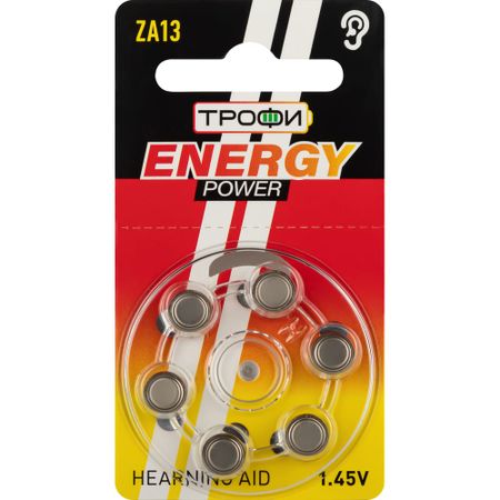 Батарейки ТРОФИ ZA136BL ENERGY POWER Hearing Aid