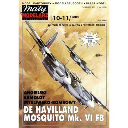 Сборная модель бомбардировщика Mosquito FB Mk-VI