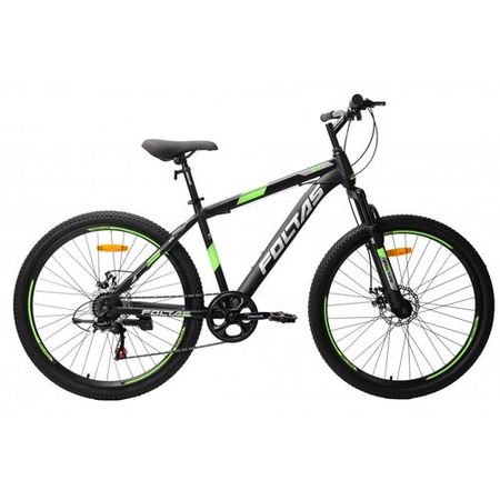 Велосипед FOLTAS 27,5 - 17р Матовый Чёрный/Зелёный