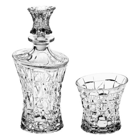 Набор для виски Crystal Bohemia "PATRIOT" 7 предметов: штоф 700мл + 6 стаканов 200мл, п/к