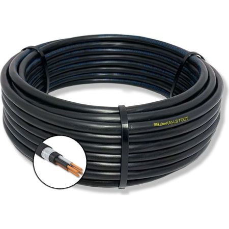 Силовой бронированный кабель ПРОВОДНИК вбшвнг-ls 4x35 мм2, 50м