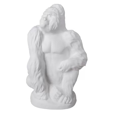 Скульптура ИФЗ Горилла, белый, фарфор твердый