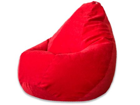 Кресло Мешок XL 125х85 MebelVia , Красный, Микровельвет