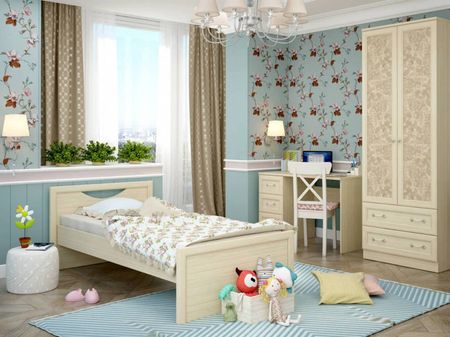 Набор мебели для детской Jenny Cilegio Nostrano, Granite Rose, Бежевый, КДСП, МДФ