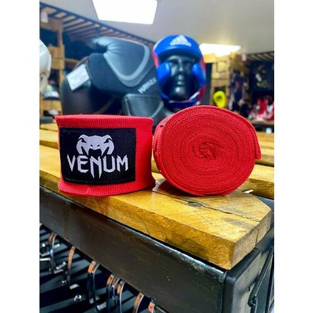 Бинты боксерские Venum Kontact 4m Red для бокса и единоборств
