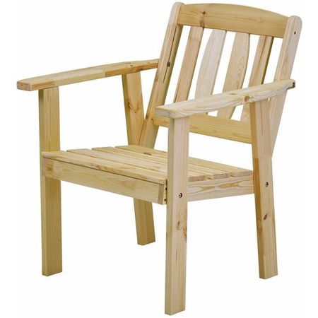 Кресло деревянное для сада и дачи, соло