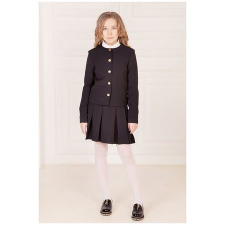 Школьный пиджак Инфанта, без карманов, размер 170-96, серый