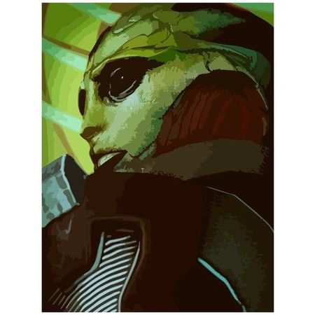 Картина по номерам на холсте игра Mass Effect  - 7802 В 30x40