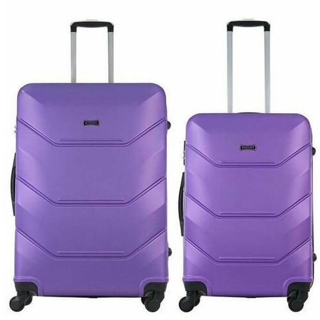 Комплект чемоданов Freedom 31584, ABS-пластик, размер L, фиолетовый