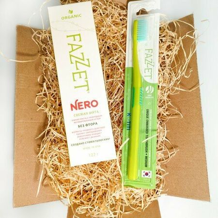 Зубная паста «NERO» торговой марки FAZZET, 122 гр + подарок